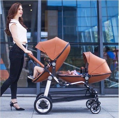 Stroller tal-bajd tat-trabi Tandem Seat